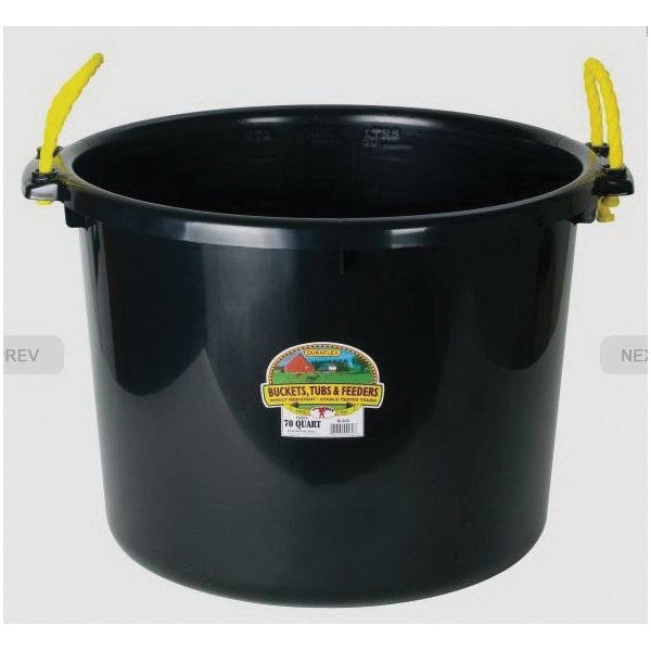 Little Giant PSB70BLACK Muck Tub, 70 qt Capacity, HDPE, Black