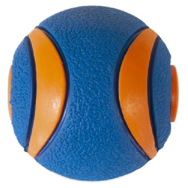 Chuckit! Dog Toy, S, Buoyant, Rubber, Blue/Orange