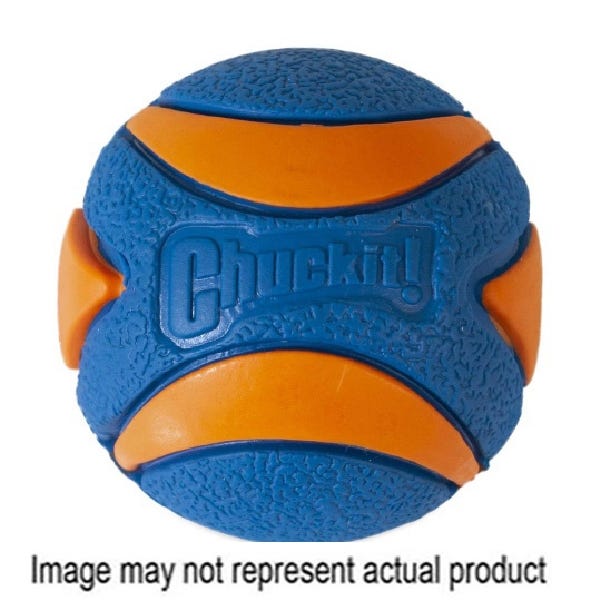 Chuckit! Dog Toy, S, Buoyant, Rubber, Blue/Orange
