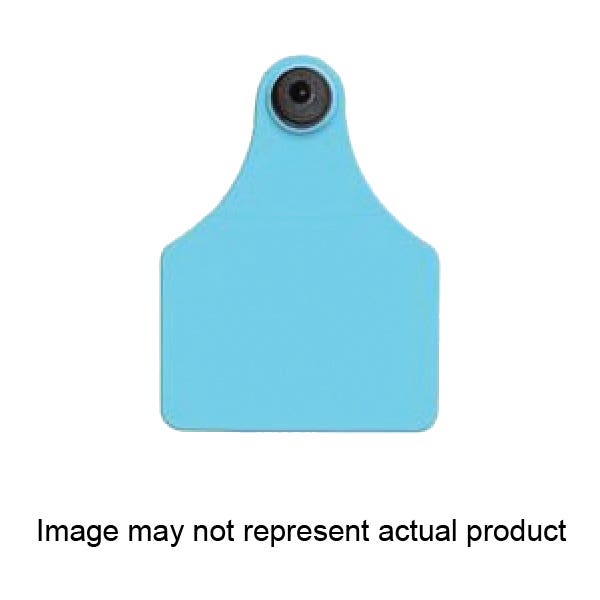 Allflex GLF125/GSM-B Female/Male Ear Tag, L, 2-1/4 in L, 3 in W, 101 to 125, Polyurethane, Blue
