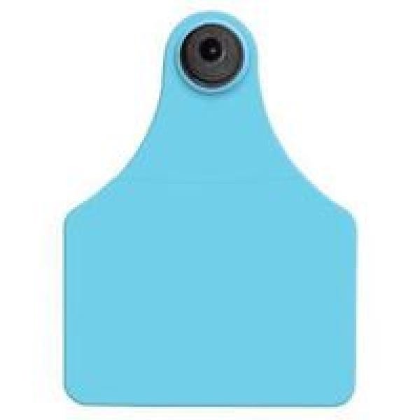 Allflex GXF150/GSM-B Female/Male Ear Tag, Maxi, 4 in L, 3 in W, 126 to 150, Polyurethane, Blue