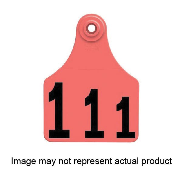 Allflex GLF150/GSM-G Female/Male Ear Tag, L, 2-1/4 in L, 3 in W, 126 to 150, Polyurethane, Green