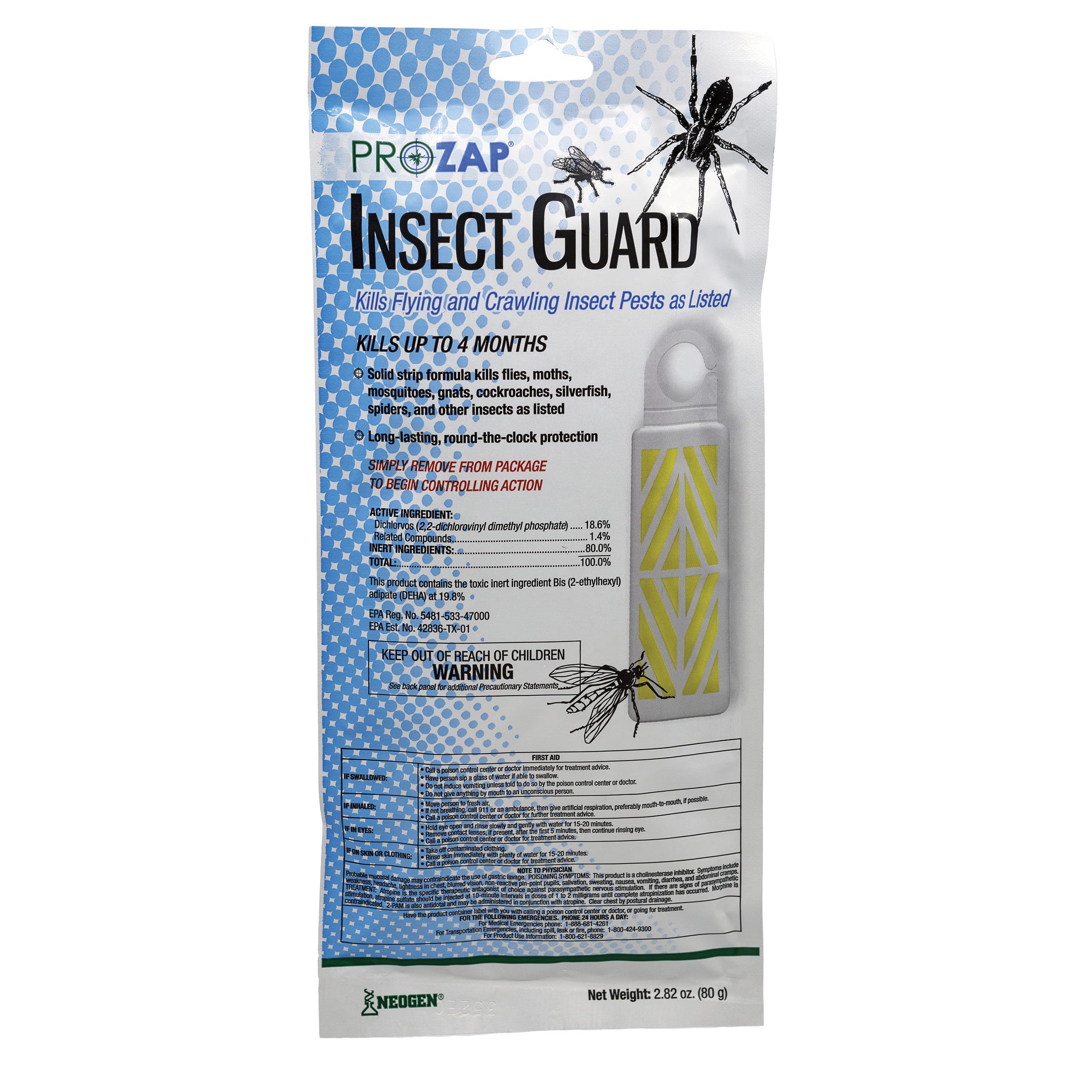 Prozap 5019510 Insect Guard, Solid, Mild Chemical, 80 g