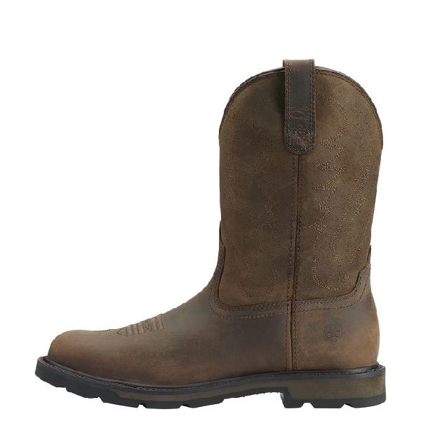Ariat Boots, 10, EE W, Brown, Leather