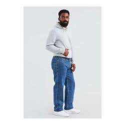 Levi's 550 Series 005504891-31X32 Jeans, 31 in Waist, 32 in L Inseam, Medium Stonewash, Relaxed Fit, Non-Stretchable