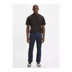 Levi's 501 Series 005010115-38X32 Jeans, 38 in Waist, 32 in L Inseam, Rinse Dark Wash, Original, Straight Fit, Regular