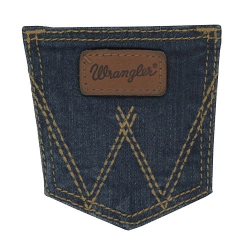 Wrangler PQJ136D-18M Baby Jeans, Adjustable Waist, Western, Boy's, 18M, Dark Blue, Cotton/Rayon/Spandex