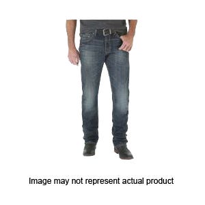 Wrangler Retro Series WLT88BZ-30X34 Jeans, 30 in Waist, 34 in L Inseam, Bozeman, Slim, Straight Fit, Stretchable