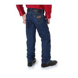 Wrangler Cowboy Cut Series 13MWZJP-7R Western Jeans, Boy's, 7, 23 to 24-1/2 in Waist, Prewashed Indigo, Original Fit