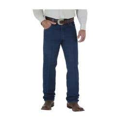 Wrangler Cowboy Cut Series Jeans, 34 in Waist, 34 in L Inseam, Prewashed Indigo, Relaxed Fit