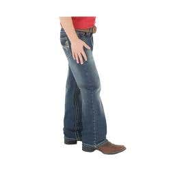 Wrangler 20X Series 42JWXMD-5S Western Vintage Jeans, Boy's, 5, 20 to 21-1/2 in Waist, Midland, Slim Fit, Stretchable