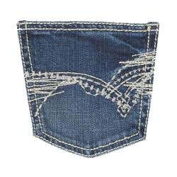 Wrangler 20X Series 42JWXMD-7R Western Vintage Jeans, Boy's, 7, 23 to 24-1/2 in Waist, Midland, Regular, Stretchable