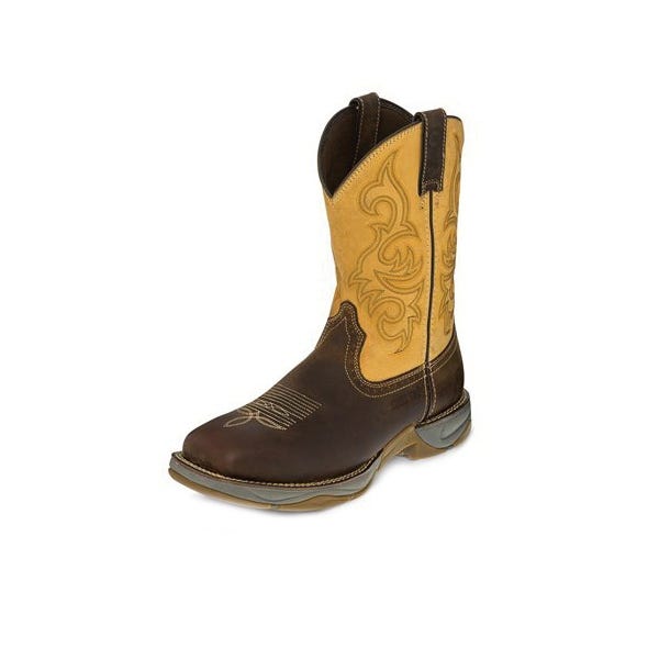Tony Lama 3R Series Work Boots, 10, D W, Tan, Leather Upper
