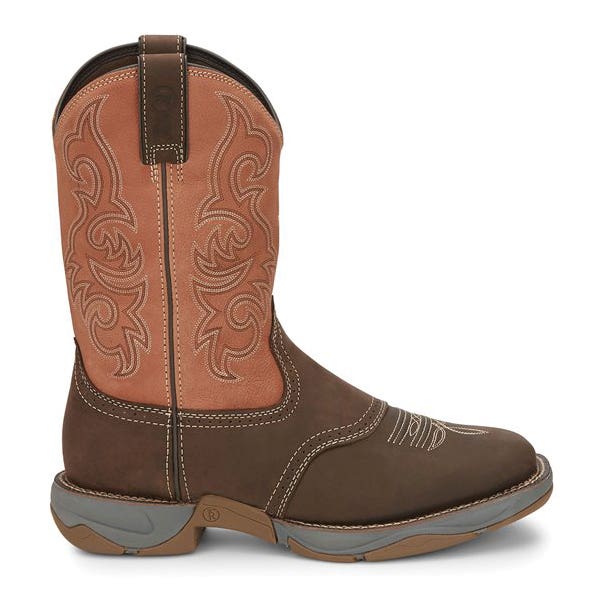 Tony Lama 3R Series Work Boots, EE W, 10, Brown, Cowhide Leather, Wide Toe