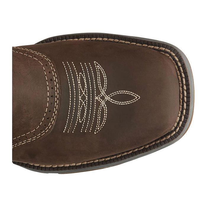 Tony Lama 3R Series Work Boots, EE W, 13, Brown, Cowhide Leather, Wide Toe