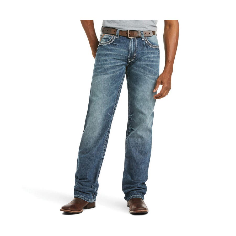 Ariat Coltrane M4 Series Jeans, 30 in, 32 in L, Durango, Bootcut, Relaxed, Non-Stretchable