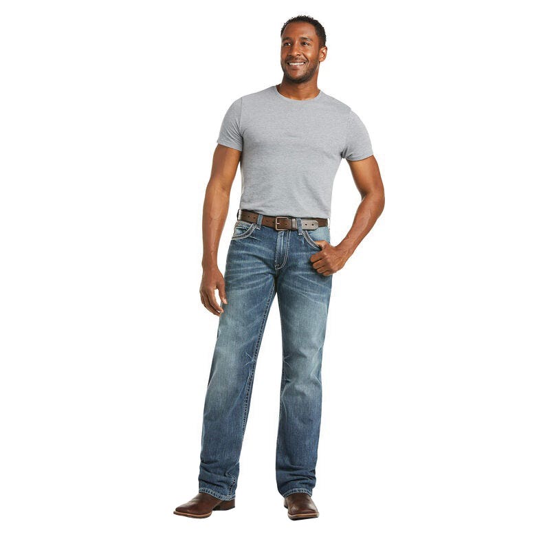 Ariat Coltrane M4 Series Jeans, 36 in, 32 in L, Durango, Bootcut, Relaxed, Non-Stretchable