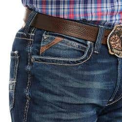 Ariat Adkins M4 Series Jeans, 30 in, 32 in L, Turnout, Bootcut, Relaxed, Stretchable