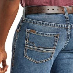 Ariat M5 Stillwell Series Jeans, 30 in, 34 in L, Fargo, Bootcut, Slim, Straight, Stretchable