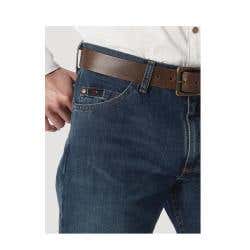 Wrangler 20X Series 01MWXRW-34X38 Competition Jeans, 34 in Waist, 38 in L Inseam, River Wash, Relaxed Fit