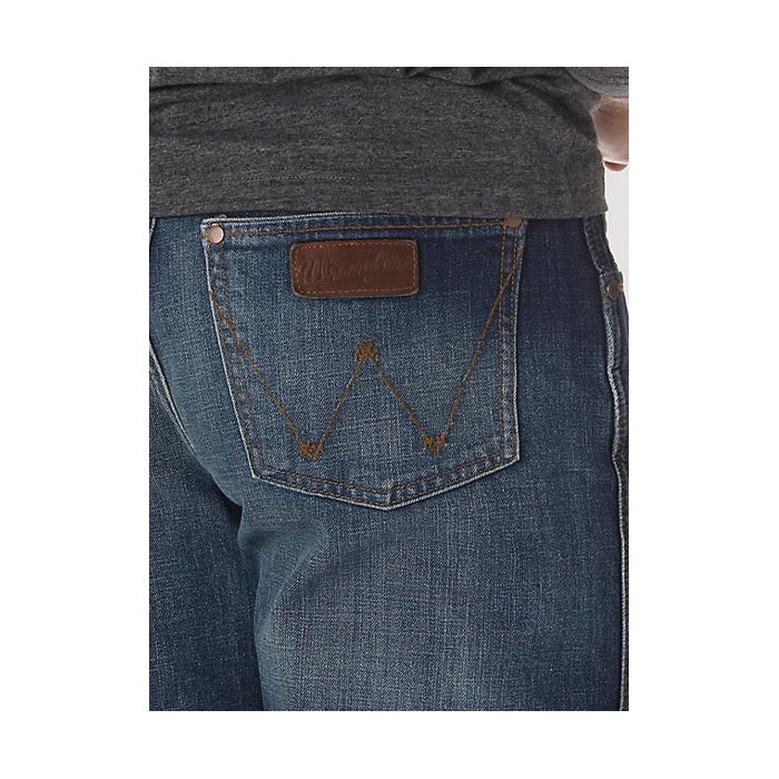 Wrangler Retro Series WRT20JH-36X34 Jeans, 36 in Waist, 34 in L Inseam, JH Wash, Bootcut, Relaxed Fit
