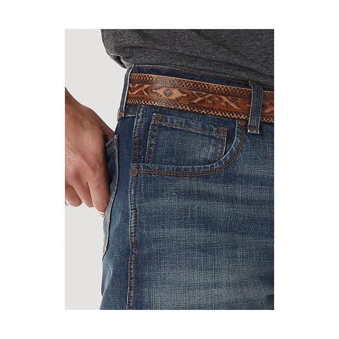Wrangler Retro Series WRT20JH-32X36 Jeans, 32 in Waist, 36 in L Inseam, JH Wash, Bootcut, Relaxed Fit