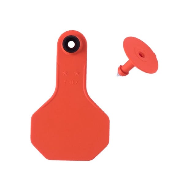 Y-Tex All American Ear Tag, S, Blank, Orange