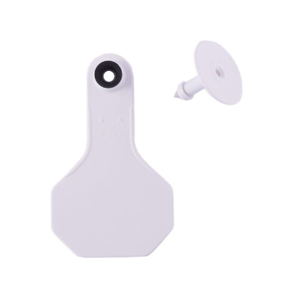 Y-Tex All American Ear Tag, S, Blank, White