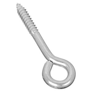 National Hardware N220-681 Lag Screw Eye, 5/16 in, 0.31 in Dia Wire, 1.62 in L Thread, 4 in OAL, 175 lb Working Load