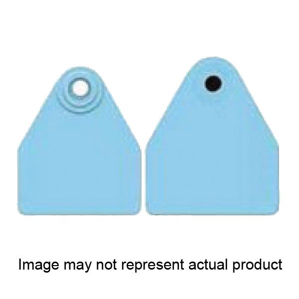 Allflex GMF050/GSM-B Female/Male Ear Tag, M, 26 to 50, Polyurethane, Blue