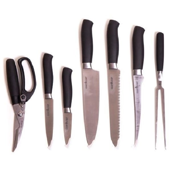 Camp Chef 9-Piece Knife Set Stainless Steel Black