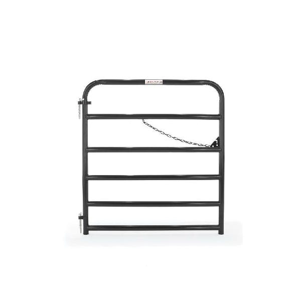 Tarter Tube Gate 4 ft × 50 in Black Steel