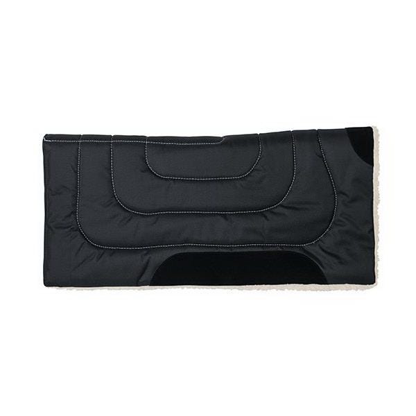 Weaver Leather Saddle Pad, Synthetic Canvas, Black