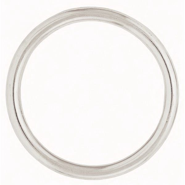 Weaver Leather O-Ring, Barcoded, Steel, Nickel, 1/PK