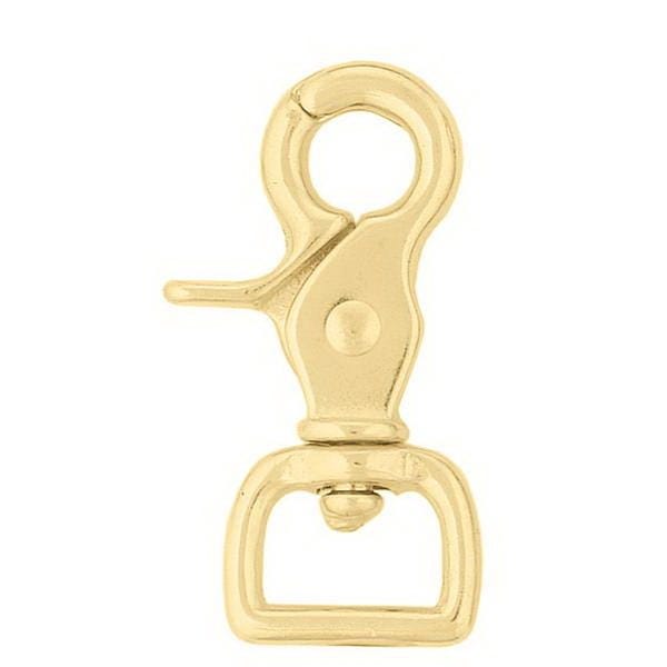 Weaver Leather Scissor Snap, Barcoded, Square, Brass