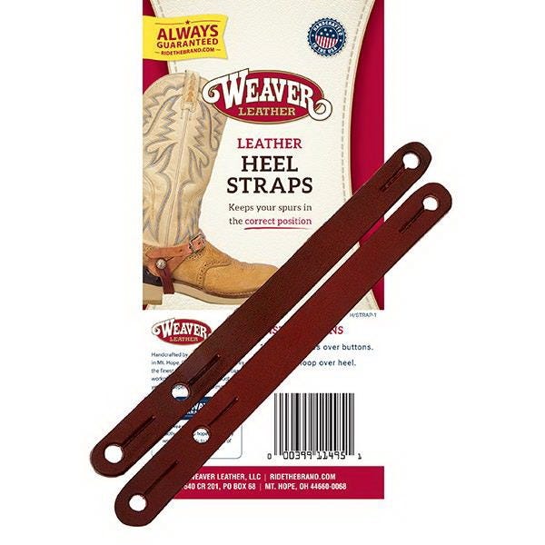 Weaver Leather Heel Strap, Latigo Leather, Burgundy