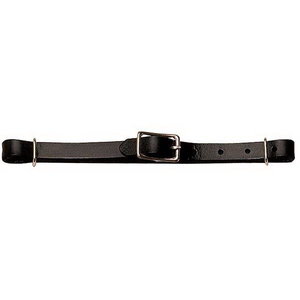 Weaver Leather Working Cowboy Series 30-1281 Curb Strap, Single Link Chain, Leather/Stainless Steel, Chestnut