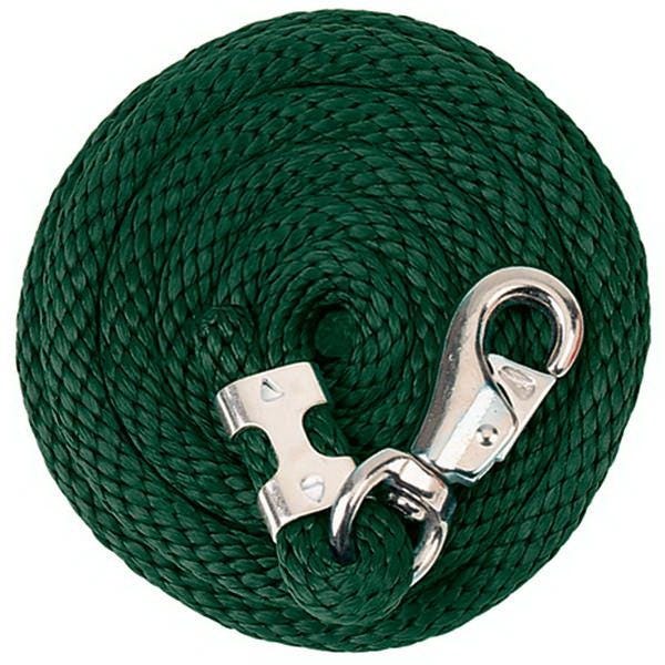 Weaver Leather Lead Rope, 5/8 in Dia, 10 ft L, Polypropylene, Hunter Green