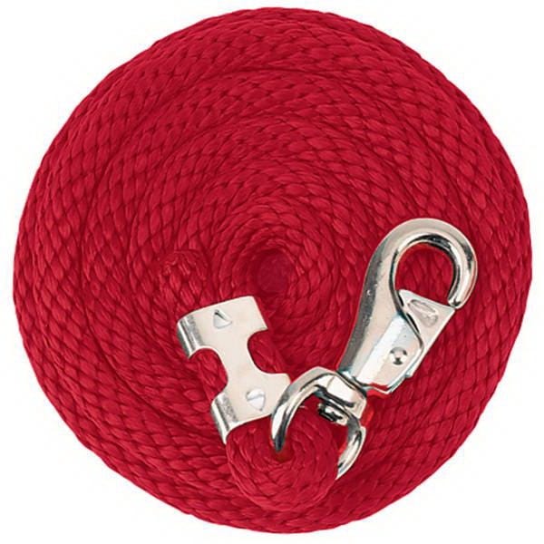 Weaver Leather Lead Rope, 5/8 in Dia, 10 ft L, Polypropylene, Red