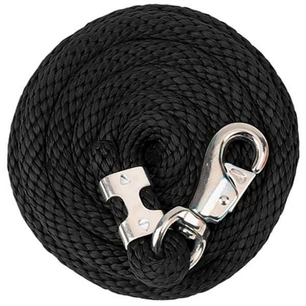 Weaver Leather Lead Rope, 5/8 in Dia, 10 ft L, Polypropylene, Black