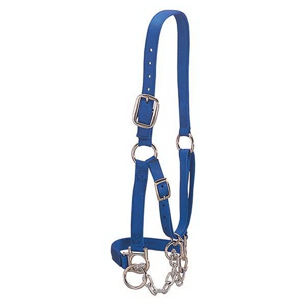 Weaver Leather Cow Halter, L, Nylon, Blue