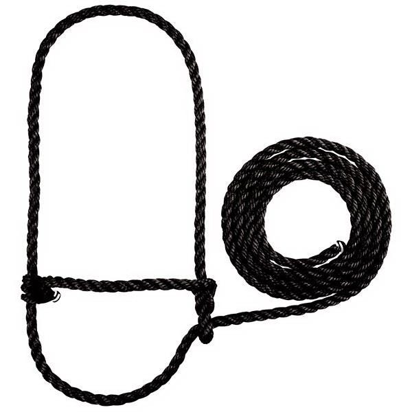Weaver Leather Cattle Rope Halter, Black