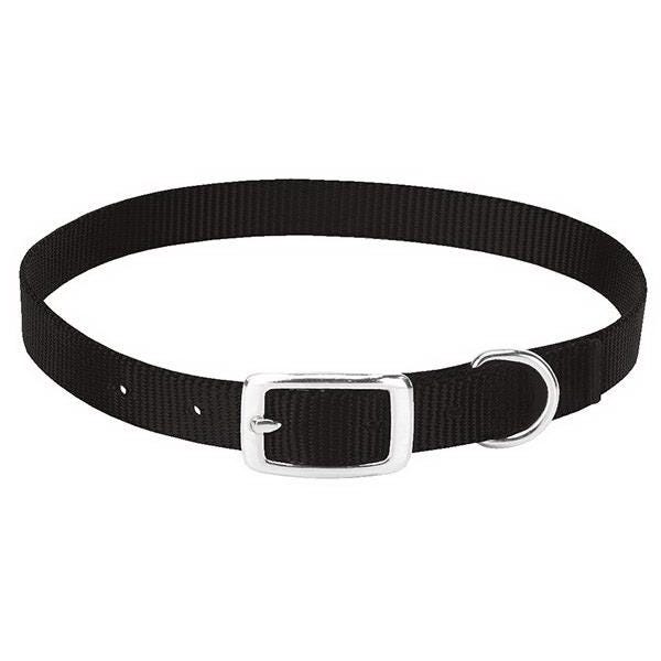 Weaver Leather Goat Collar, S Neck, 5/8 in W Collar, 14 to 16 in L Collar, Nylon, Black