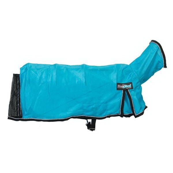 Weaver Leather ProCool Goat Blanket with Reflective Piping, Mesh, Hurricane Blue, For: 40 to 60 lb Goats