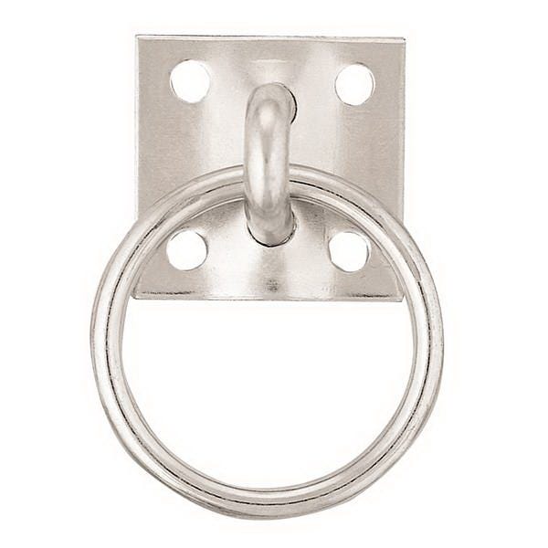 Weaver Leather Tie Ring Plate, Steel, Zinc