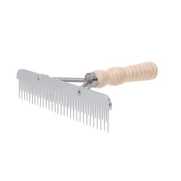 Weaver Leather Fluffer Comb, Stainless Steel/Wood