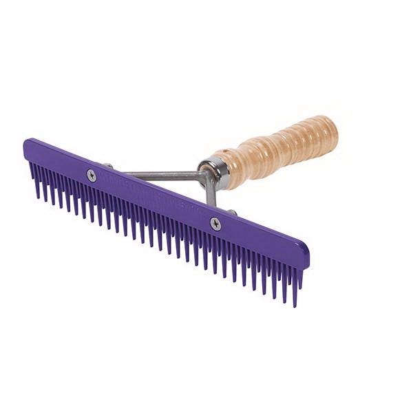 Weaver Leather Fluffer Comb, Wood, Purple
