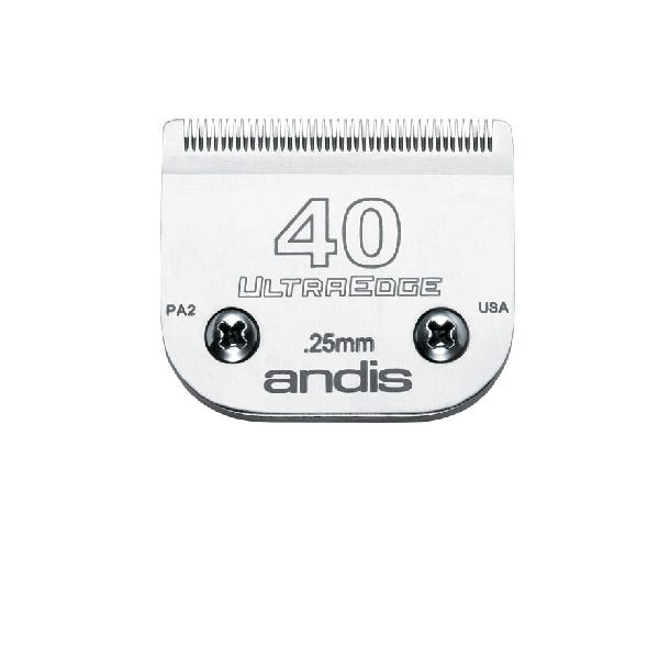 Andis UltraEdge Detachable Clipper Blade, Carbon Steel, Silver