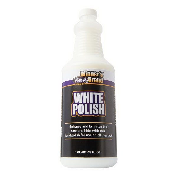 Weaver Leather White Polish, Liquid, White, Peppermint, 1 qt