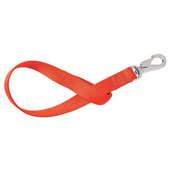 Weaver Leather Bucket Strap, Nylon, Orange, Nickel